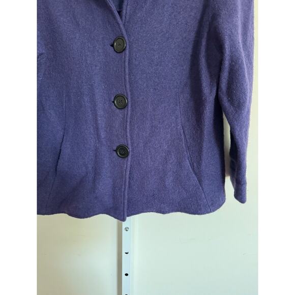 Jane Ashley Cropped Jacket Womens size Large Wool Blend Cottage Core, Vintage - Picture 5 of 6